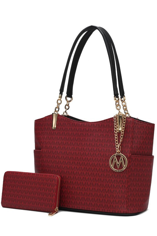 Women’s MKF Monogram Tote Bag Set with Wallet | Zarnesh