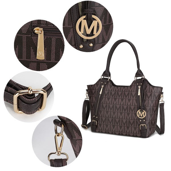 Women's MKF PU Leather Pocketbook Crossbody Tote Bag | Zarnesh