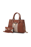 Mia K Collection  Collection Fula Signature Satchel Shoulder Bag for Women | Zarnesh