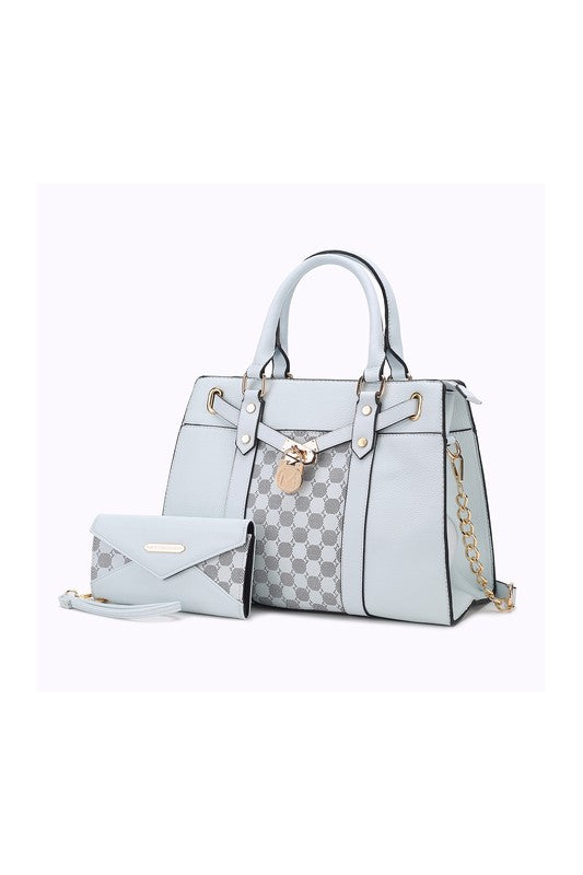 Mia K Collection  Collection Fula Signature Satchel Shoulder Bag for Women | Zarnesh
