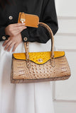 Women MKF Liviana Croc Embossed Dual Handles Shoulder Bag | Zarnesh