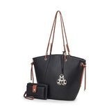 Women's MKF Vegan Leather Bucket Handbags with Wallet | Zarnesh
