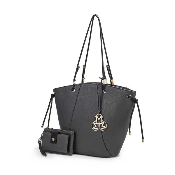 Women's MKF Vegan Leather Bucket Handbags with Wallet | Zarnesh