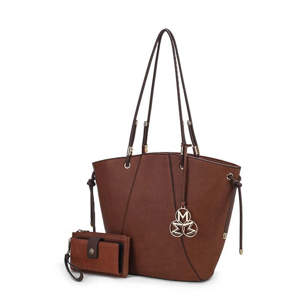 Women's MKF Vegan Leather Bucket Handbags with Wallet | Zarnesh