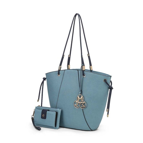 Women's MKF Vegan Leather Bucket Handbags with Wallet | Zarnesh
