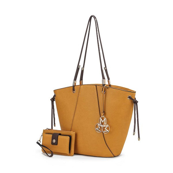 Women's MKF Vegan Leather Bucket Handbags with Wallet | Zarnesh