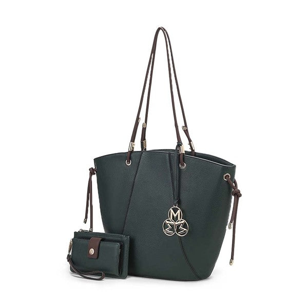Women's MKF Vegan Leather Bucket Handbags with Wallet | Zarnesh