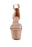 Women's Cosmo Girl Metal Band High Heeled Sandals | Zarnesh