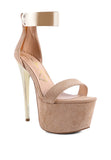 Women's Cosmo Girl Metal Band High Heeled Sandals | Zarnesh
