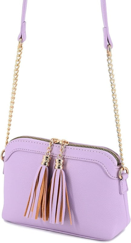 Women’s Mini Tassel Crossbody Bag Shoulder Purse | Zarnesh