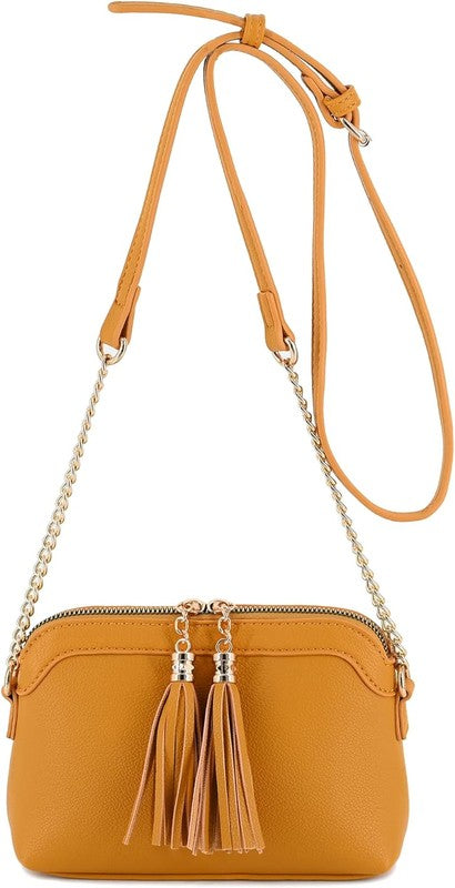 Women’s Mini Tassel Crossbody Bag Shoulder Purse | Zarnesh