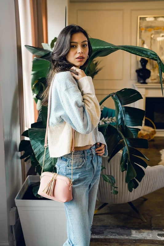 Women’s Mini Tassel Crossbody Bag Shoulder Purse | Zarnesh