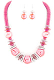 Women's  Mix Beads & Disks Necklace Set  | Zarnesh