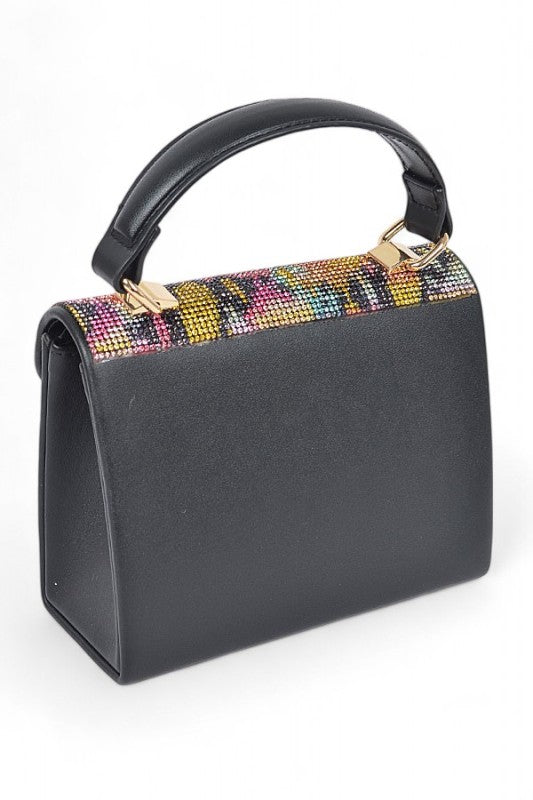 Women's Mix Color Rhinestone Crossbody Swing Bag | Zarnesh