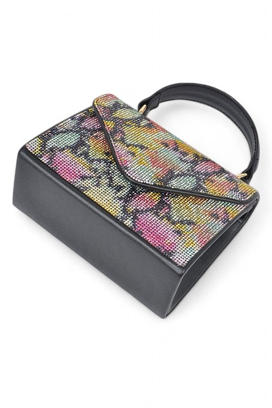 Women's Mix Color Rhinestone Crossbody Swing Bag | Zarnesh