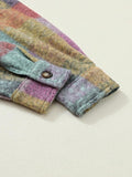 Women's Mustard Red Mint Plaid Button Shacket Cardigan | Zarnesh