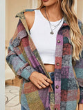 Women's Mustard Red Mint Plaid Button Shacket Cardigan | Zarnesh