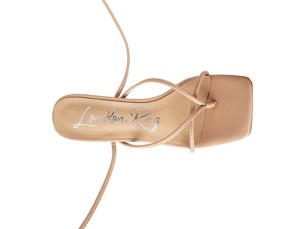 Women's POLE DANCE LACE UP BLOCK HEELED SANDAL | Zarnes
