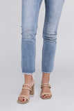 Women Oasis Society Angela Nude Strappy Alligator Heel Zarnesh