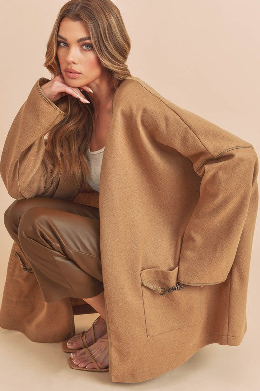 Women’s Esme Kimono Jacket Coat with Pocket | Zarnesh
