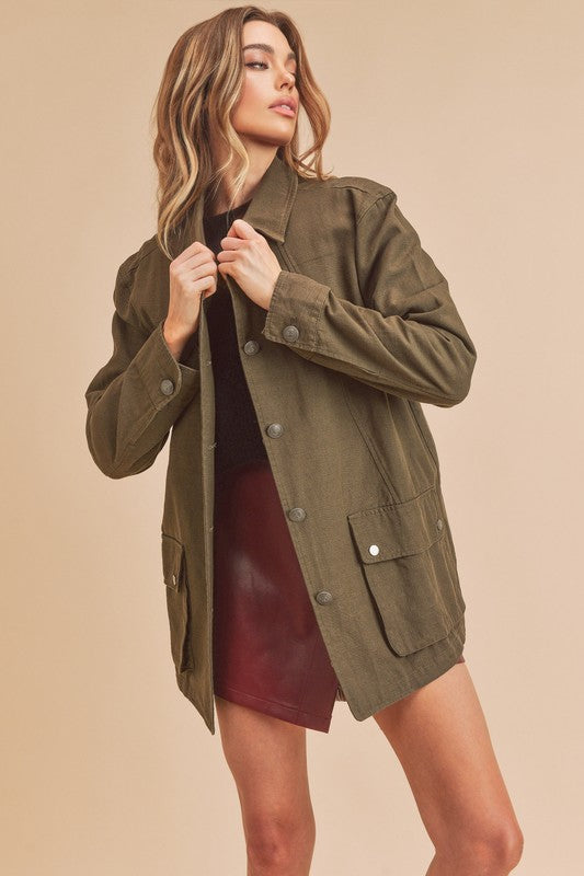 Women’s Renay Oversized Utility Pockets Jacket | Zarnesh