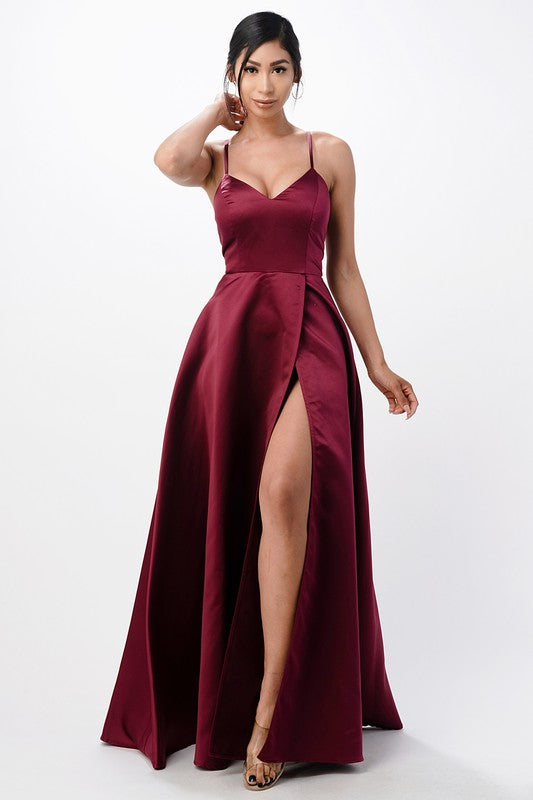 Women's Open Side Lace Up Back Spaghetti Zig Zag | Zarnesh