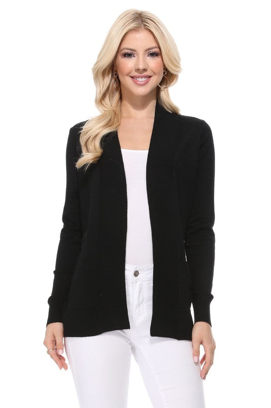 Women's Open Front Shrug Sweater Knit Cardigan | Zarnesh