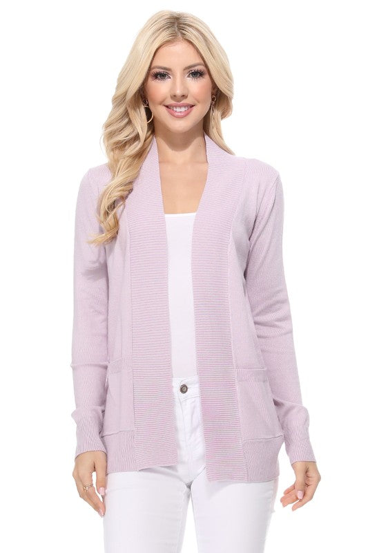 Women's Open Front Shrug Sweater Knit Cardigan | Zarnesh