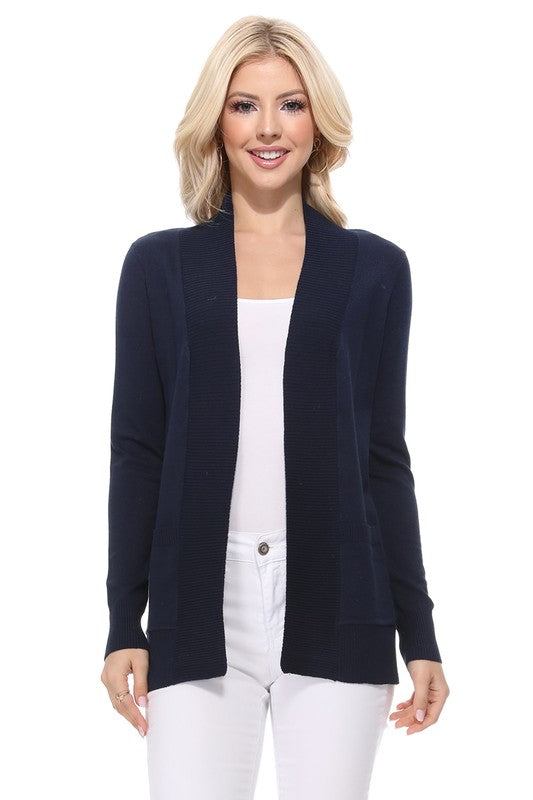 Women's Open Front Shrug Sweater Knit Cardigan | Zarnesh