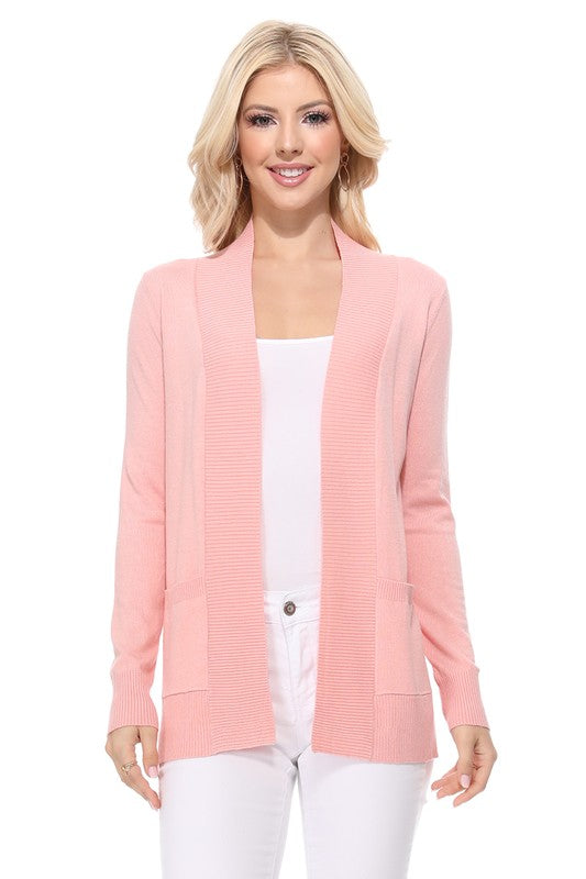 Women's Open Front Shrug Sweater Knit Cardigan | Zarnesh