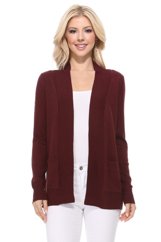 Women's Open Front Shrug Sweater Knit Cardigan | Zarnesh