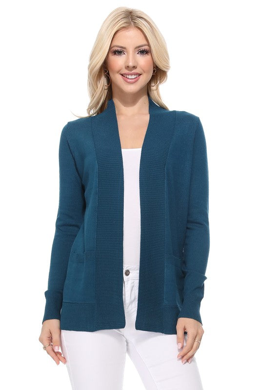 Women's Open Front Shrug Sweater Knit Cardigan | Zarnesh