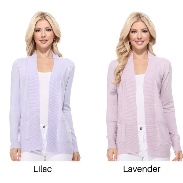 Women's Open Front Shrug Sweater Knit Cardigan | Zarnesh