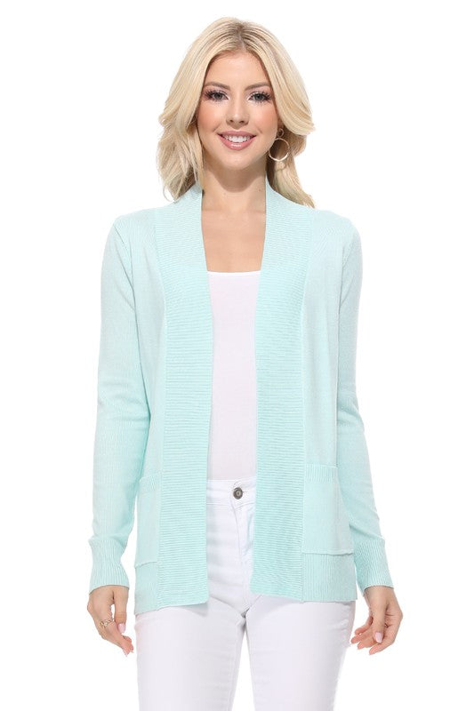 Women's Open Front Shrug Sweater Knit Cardigan | Zarnesh