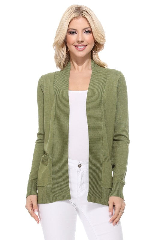 Women's Open Front Shrug Sweater Knit Cardigan | Zarnesh