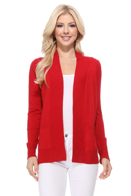 Women's Open Front Shrug Sweater Knit Cardigan | Zarnesh
