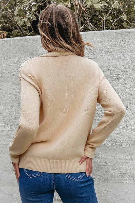 Women’s Open Knit Drop Shoulder Sweater Cardigan | Zarnesh