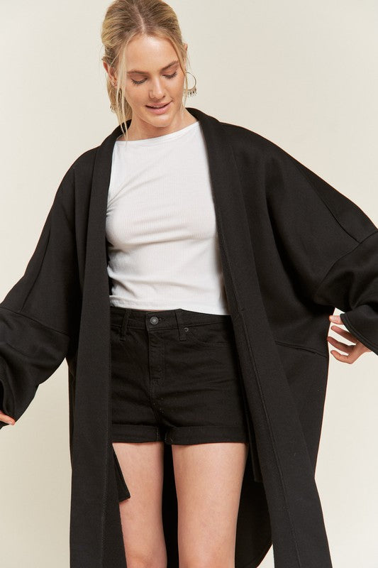 Women’s Oversized Beige Kimono Knit Cardigan Coat | Zarnesh