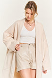 Women’s Oversized Beige Kimono Knit Cardigan Coat | Zarnesh
