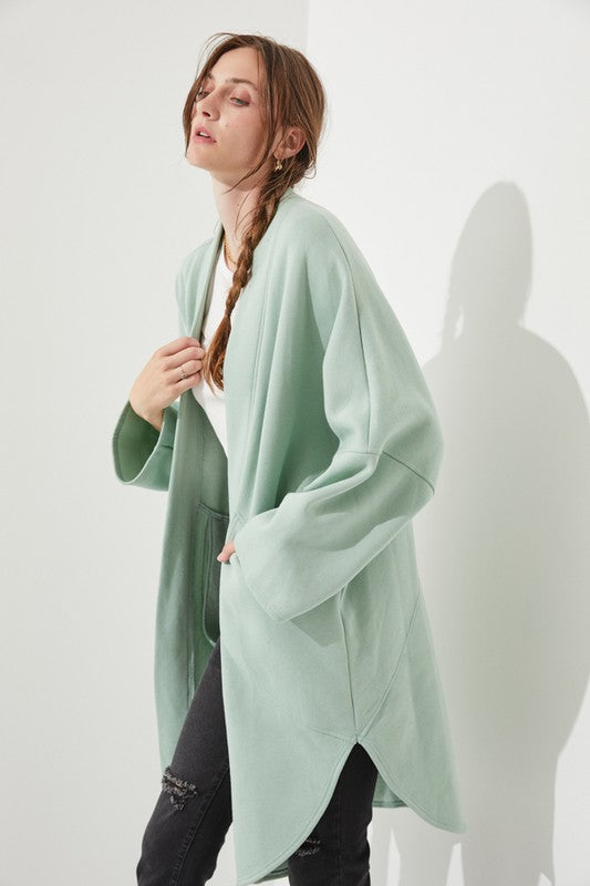 Women’s Oversized Beige Kimono Knit Cardigan Coat | Zarnesh
