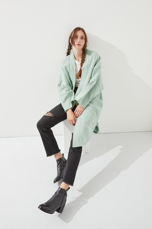 Women’s Oversized Beige Kimono Knit Cardigan Coat | Zarnesh