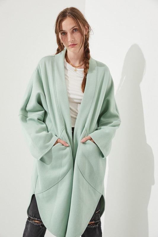 Women’s Oversized Beige Kimono Knit Cardigan Coat | Zarnesh