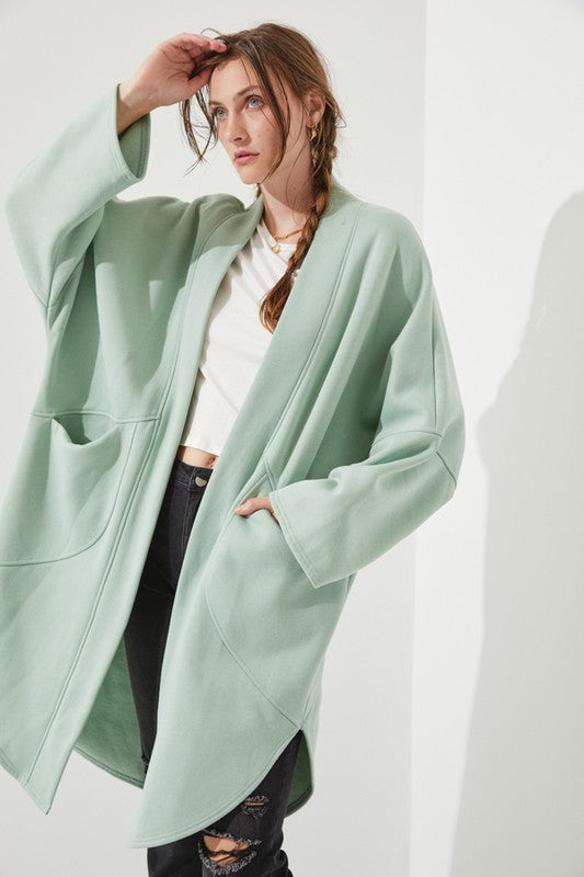 Women’s Oversized Beige Kimono Knit Cardigan Coat | Zarnesh