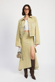 Women’s Oversized Button Closure Denim Jacket | Zarnesh