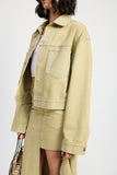 Women’s Oversized Button Closure Denim Jacket | Zarnesh