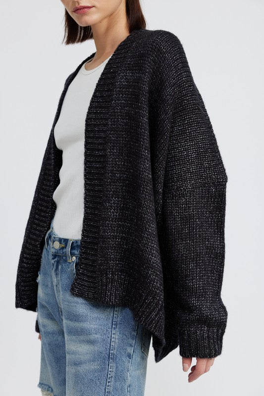 Women’s Oversized Open Front Long Sleeve Cardigan | Zarnesh