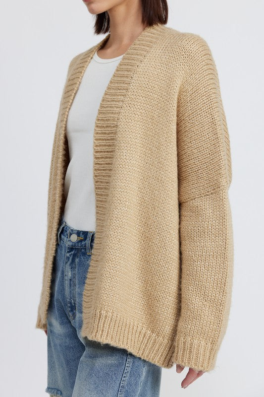 Women’s Oversized Open Front Long Sleeve Cardigan | Zarnesh