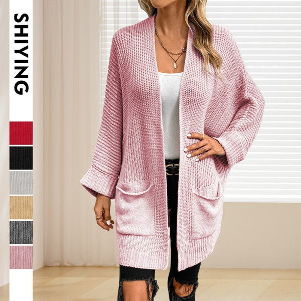 Women’s Oversized Open Front Fold Over Sleeve Cardigan | Zarnesh