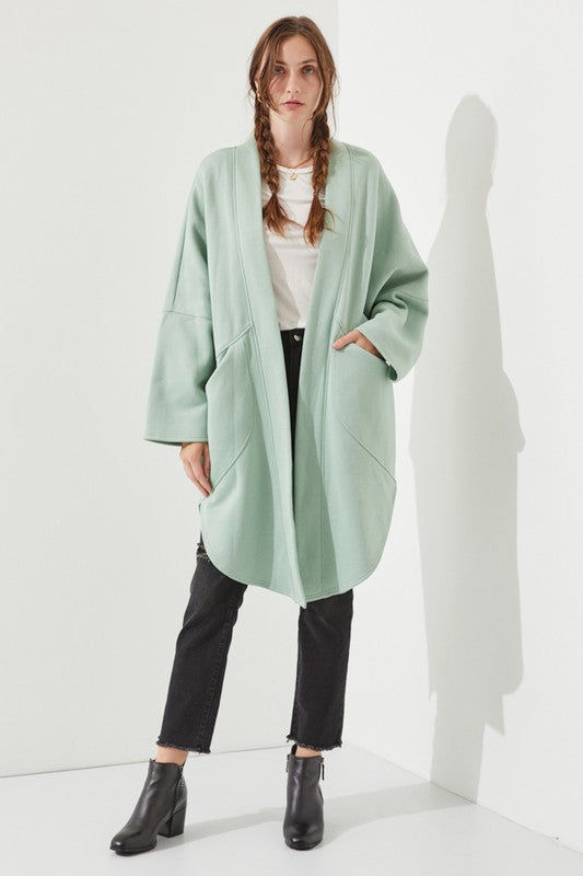 Women’s Oversized Beige Kimono Knit Cardigan Coat | Zarnesh