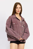 Women’s Oversized Vintage Denim Shirt Jacket | Zarnesh
